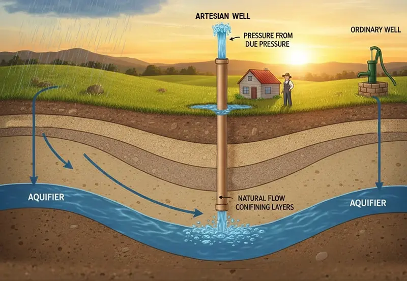 How Does an Artesian Well Work