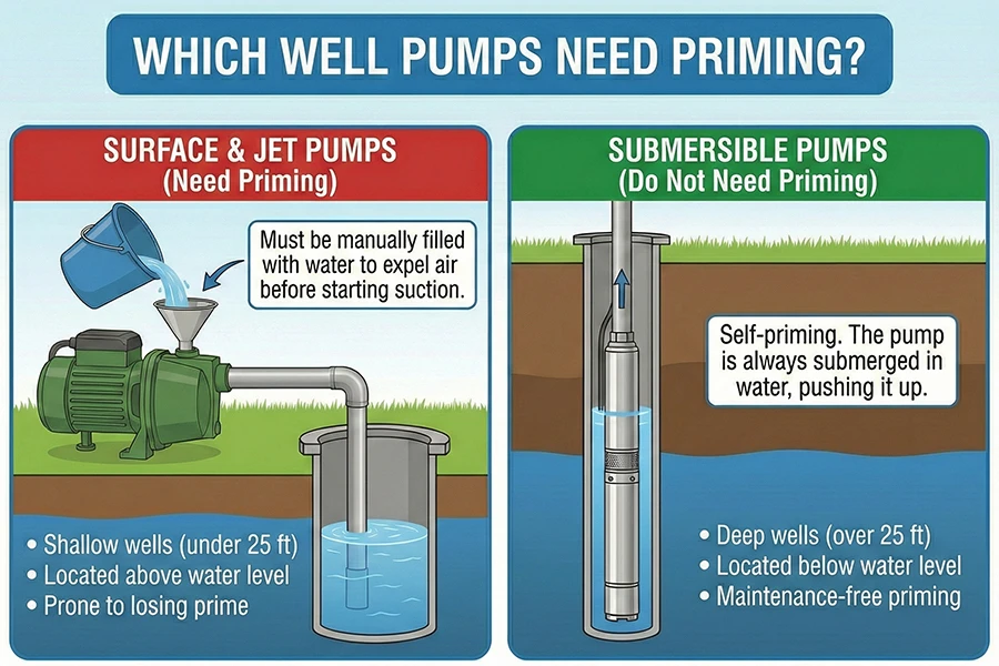Which Well Pumps Need Priming