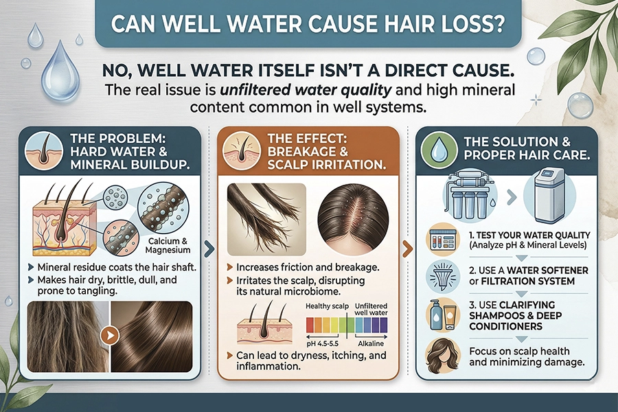 Can Well Water Cause Hair Loss?