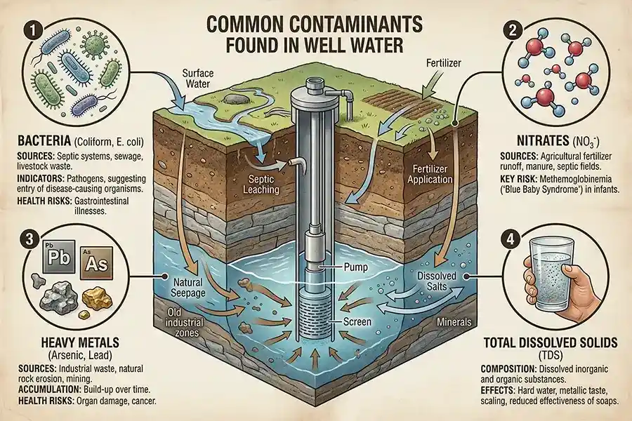 Common-Contaminants-Found Well-Water